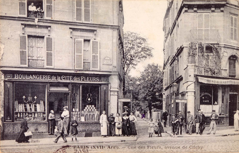 Avenue de Clichy and Cite des Fleurs, in the 17th arrondissement Date: 1906