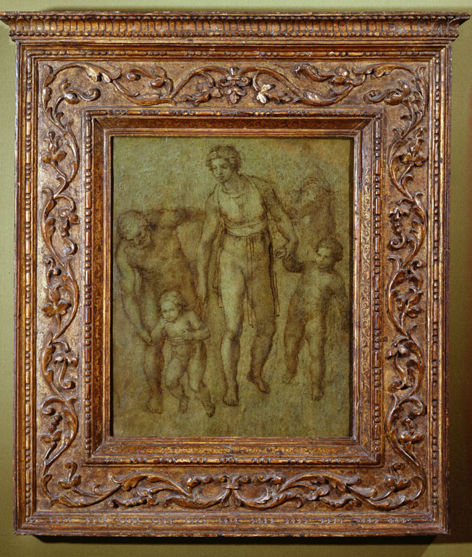 The Holy Family with St John the Baptist. Michelangelo Buonarroti