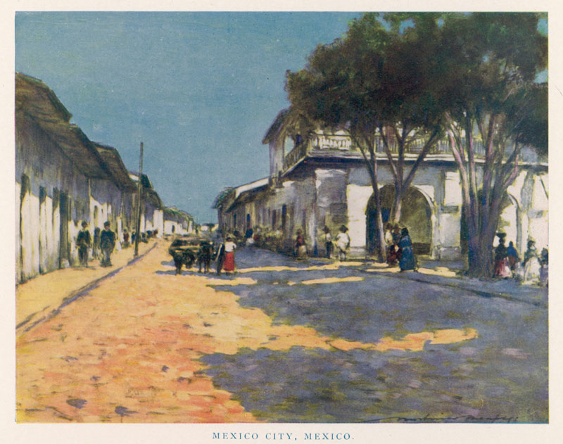 Mexico City (Tenochtitlan): a quiet street Date: early 20th century