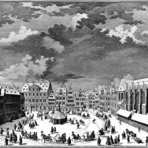 18th century Frankfurt in winter 18th century Frankfurt in winter