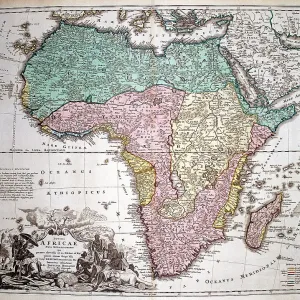 18th century Map of Africa