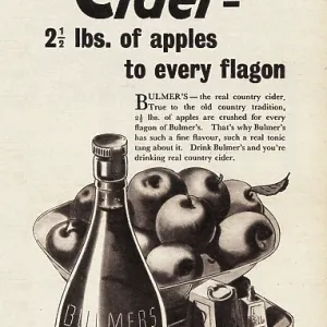 1940 UK Magazine Bulmer's Cider Advert 1940 UK Magazine Bulmer's Cider Advert