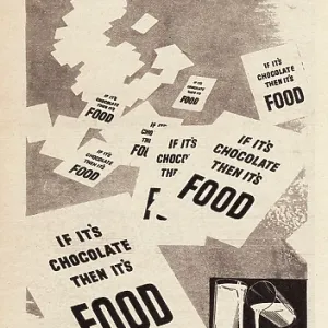 1940 UK Magazine Cadburys Milk Chocolate Advert 1940 UK Magazine Cadburys Milk Chocolate Advert