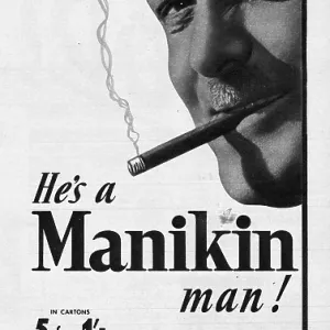 1940 UK Magazine Manikin Cigar Advert 1940 UK Magazine Manikin Cigar Advert