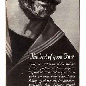 1940 UK Magazine Player's Cigarette Ad 1940 UK Magazine Player's Cigarette Ad