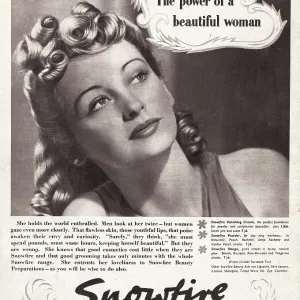 1940 UK Magazine Snowfire Beauty Preparations Advert 1940 UK Magazine Snowfire Beauty Preparations Advert