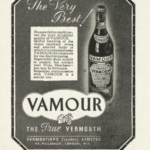 1940 UK Magazine Vamour Vermouth Advert 1940 UK Magazine Vamour Vermouth Advert