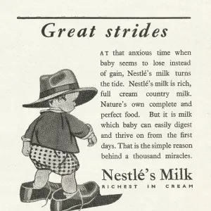 1945 UK Magazine Nestle's Milk Advert 1945 UK Magazine Nestle's Milk Advert
