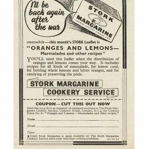 1945 UK Magazine Stork Margarine Advert 1945 UK Magazine Stork Margarine Advert