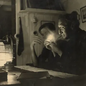 A. P. Herbert below decks on a riverboat