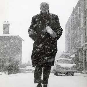 A. P. Herbert in the snow