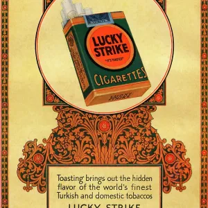 Advert for Lucky Strike cigarettes