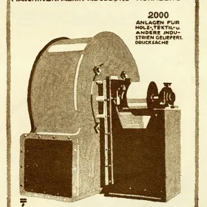 An advertisement for MAN aspabsaugungs systems An advertisement for MAN aspabsaugungs systems