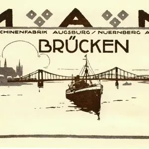 An advertisement for MAN Bridges An advertisement for MAN Bridges
