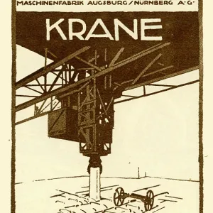 An advertisment for MAN industrial cranes An advertisment for MAN industrial cranes