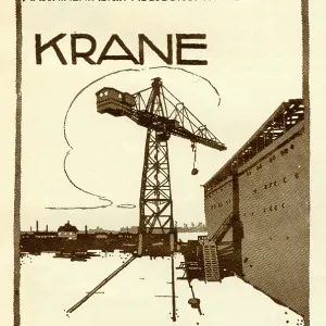 An advertisement for MAN industrial cranes An advertisement for MAN industrial cranes