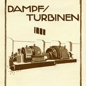 An advertisement for MAN steam turbines An advertisement for MAN steam turbines