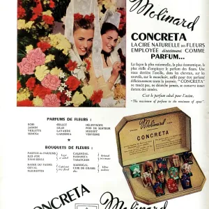 Advertisement for Molinard Concreta perfumes Advertisement for Molinard Concreta perfumes