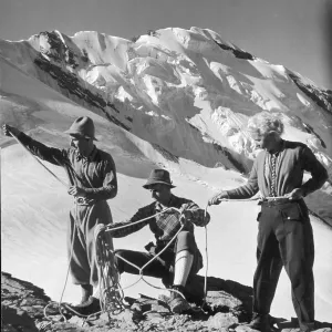 THREE ALPINE CLIMBERS