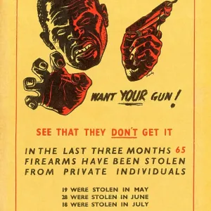 Anti-Mau Mau poster, caricature of a Mau Mau rebel, 1952 Anti-Mau Mau poster, caricature of a Mau Mau rebel, 1952