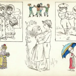 Artwork by Florence Auerbach, children Artwork by Florence Auerbach, children