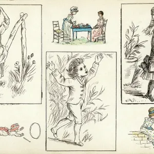 Artwork by Florence Auerbach, children Artwork by Florence Auerbach, children