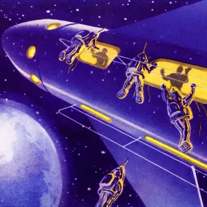 Astronauts and Rocket