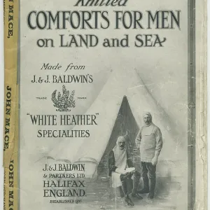 Baldwin's knitting leaflet, WW1 Baldwin's knitting leaflet, WW1