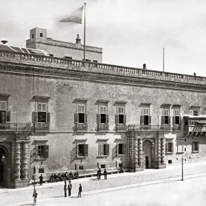 The barracks, Malta, circa 1870s The barracks, Malta, circa 1870s