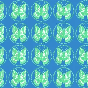 Beautiful green butterflies repeating pattern Beautiful green butterflies repeating pattern