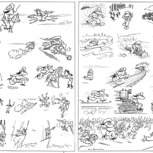 How Big Bill Answered the Call by H. M. Bateman, WW1 How Big Bill Answered the Call by H. M. Bateman, WW1