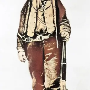 Billy the Kid, full-length portrait, facing front Billy the Kid, full-length portrait, facing front
