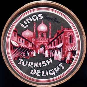 Box label, Lings Turkish Delight