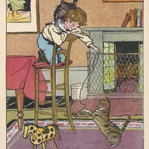 Boy with Cats - 1901 Boy with Cats - 1901