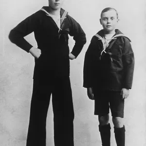 Two boys in sailor suits Two boys in sailor suits