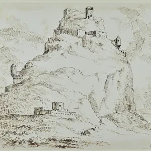 Buildings on a rocky outcrop Buildings on a rocky outcrop