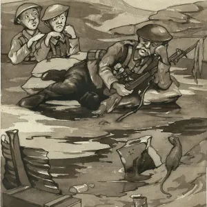 CARTOON SOLDIER ASLEEP CARTOON SOLDIER ASLEEP