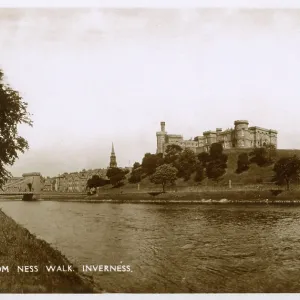 The Castle from Ness Walk, Inverness, Scotland
