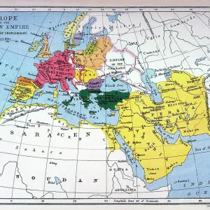 CHARLEMAGNE ERA MAP CHARLEMAGNE ERA MAP
