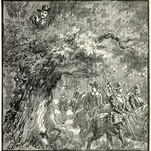 Charles II hiding in the Boscobel Oak Charles II hiding in the Boscobel Oak