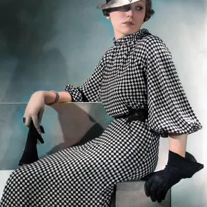 Chess Board Frock 1930s Chess Board Frock 1930s
