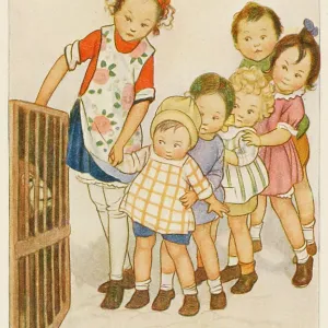 CHILDREN MEET A MONKEY