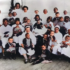 Children and Nurses in a Russian Kindergarden