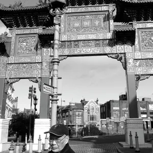 Chinatown in Liverpool, England Chinatown in Liverpool, England