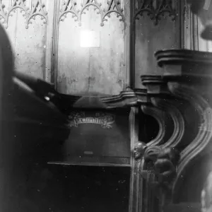 Choir stall, St David's Cathedral, St David's, South Wales Choir stall, St David's Cathedral, St David's, South Wales