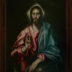 Christ the Saviour, circa 1608-1614, by El Greco Christ the Saviour, circa 1608-1614, by El Greco