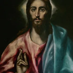 Christ the Saviour, circa 1608-1614, by El Greco Christ the Saviour, circa 1608-1614, by El Greco
