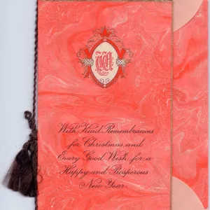 Christmas and New Year card with verse Christmas and New Year card with verse