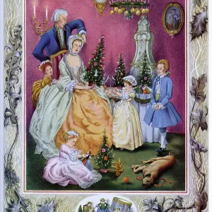 Christmas tree in history by Pauline Baynes Christmas tree in history by Pauline Baynes
