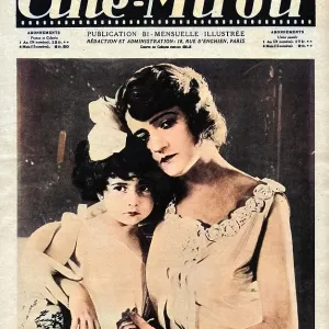 Cine-Miroir featuring Genevieve Felix in L'Engrenage, 1925 Cine-Miroir featuring Genevieve Felix in L'Engrenage, 1925